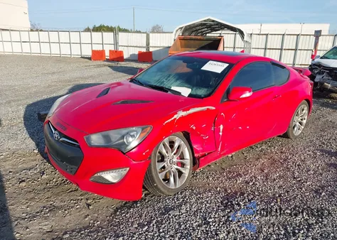 2013 Hyundai Genesis 3.8 Track z USA, uszkodzony, nr VIN KMHHU6KJ1DU112624